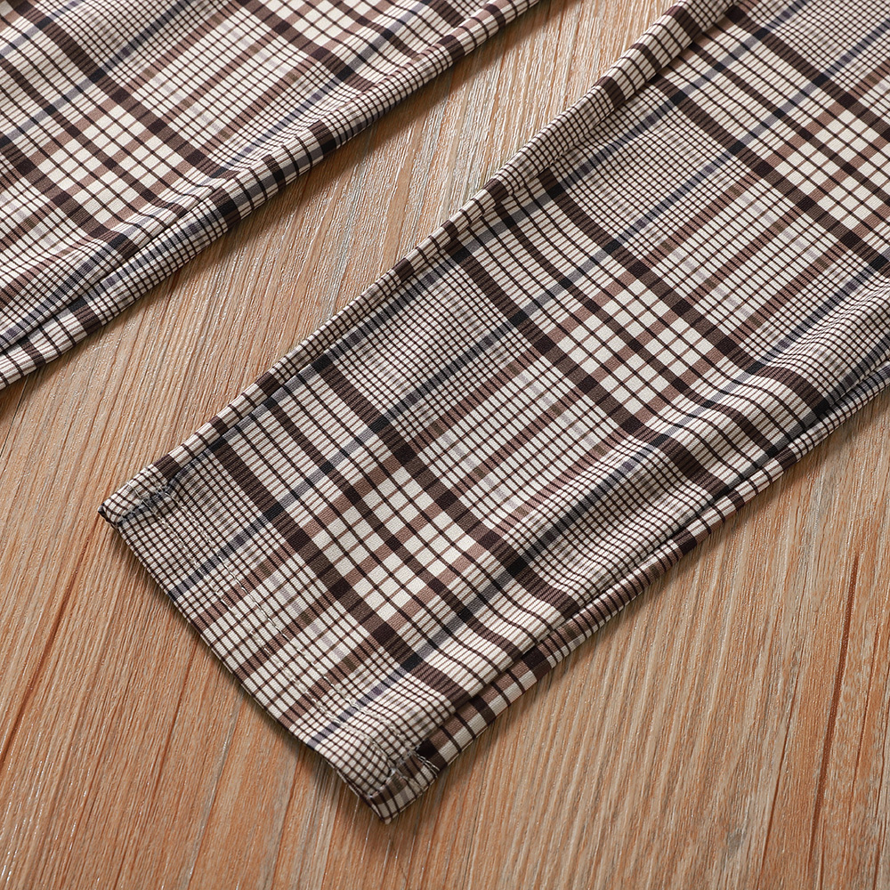 High Waist Plaid Pants Women Skinny Trousers Vintage Long Pants Elegant Slim OL Trousers Zipper Checkered Pencil Pants Pantalon 201113