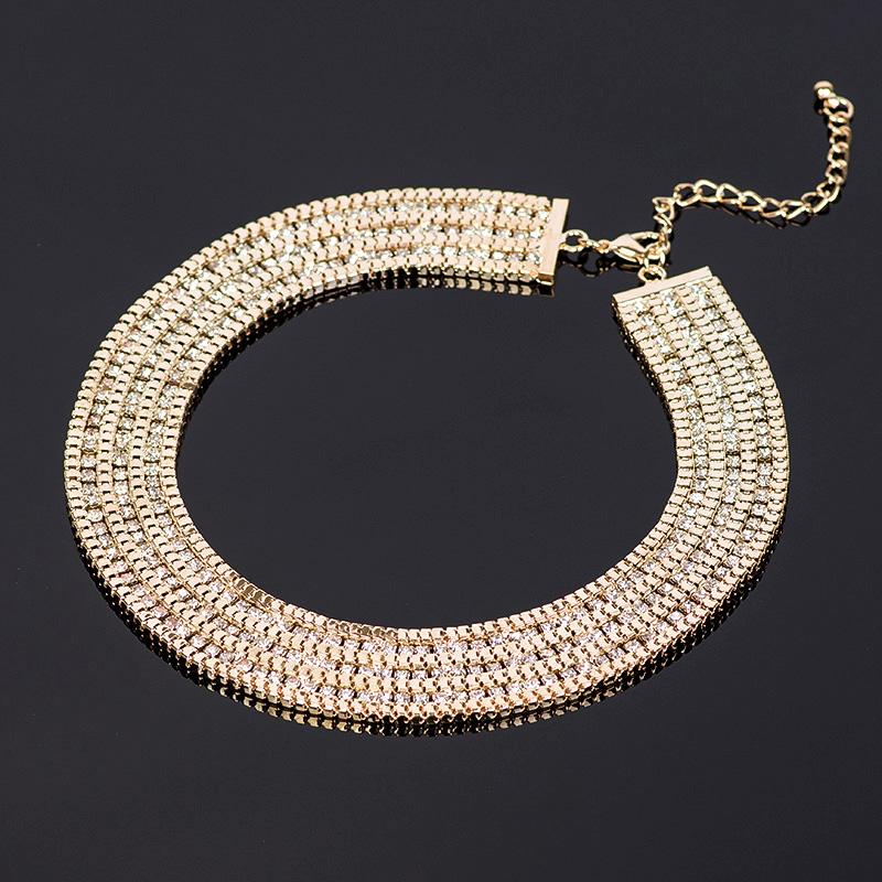 2020 Women's Fashion gold color Pendant Statement Bib Hot Charm Choker Necklace statement Necklaces #N047