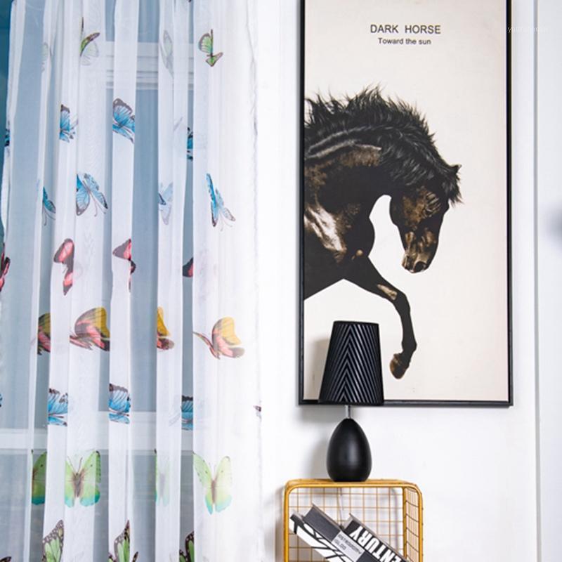 European Style Curtain Butterfly Window Print Sheer Window Panel Curtains Room Divider for Living Room Bedroom Kitchen1, Green
European Style Curtain Butterfly Window Print Sheer Window Panel Curtains Room Divider for Living Room Bedroom Kitchen1, Green