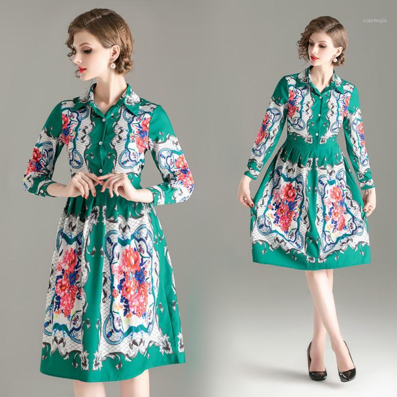 Euramerican Autumn Women Cotton Dress Vestidos Lady Vintage Long Sleeve Floral Print Dresses Elegant Shirt Slim Ladies Dresses1, Xaq459
Euramerican Autumn Women Cotton Dress Vestidos Lady Vintage Long Sleeve Floral Print Dresses Elegant Shirt Slim Ladies Dresses1, Xaq459