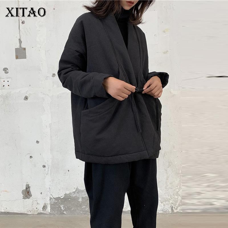 XITAO Drawstring Black Parkas Women 2020 Winter Plus Size Loose Pocket Elegant Goddess Fan Full Sleeve Minority Parkas XJ2361, Black xj2361
XITAO Drawstring Black Parkas Women 2020 Winter Plus Size Loose Pocket Elegant Goddess Fan Full Sleeve Minority Parkas XJ2361, Black xj2361