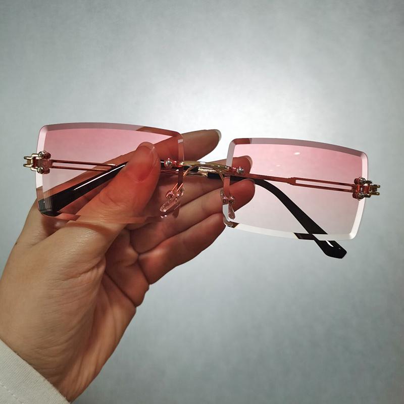 Sunglasses Rectangle Rimless Women Men 2021Fashion Brand Square Sun Glass Shades Alloy Glasses UV400
Sunglasses Rectangle Rimless Women Men 2021Fashion Brand Square Sun Glass Shades Alloy Glasses UV400