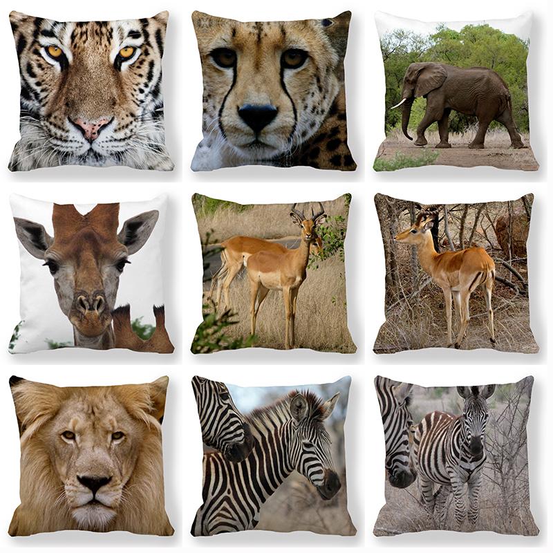 45Cm*45Cm Cute African Wild Animals Face Tiger Lione Super Soft Throw Cushion Covers Home Decoration Pillowcase for Living Room
45Cm*45Cm Cute African Wild Animals Face Tiger Lione Super Soft Throw Cushion Covers Home Decoration Pillowcase for Living Room