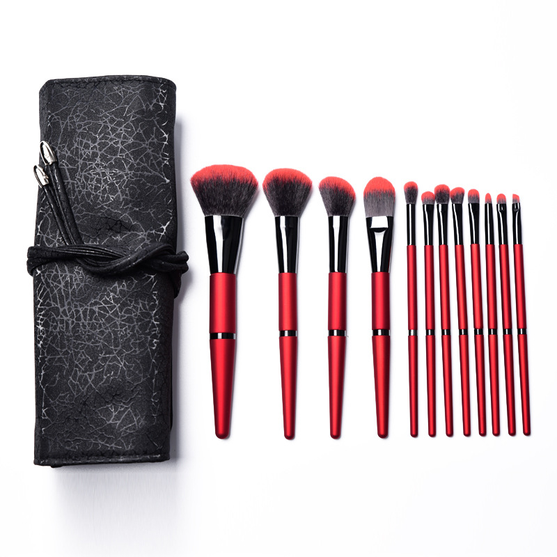 12 Pcs Nylon Hair Makeup Brushes Professional makeup Tools designers luxury fashion big red wood goat hair powder brush eye shadow brush
12 Pcs Nylon Hair Makeup Brushes Professional makeup Tools designers luxury fashion big red wood goat hair powder brush eye shadow brush