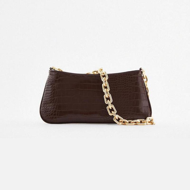 Female Travel Tote 2021 New Fashion Crocodile Pattern Chain Shoulder Baguette Women Designer Luxury MINI High Quality Handbag, Brown
Female Travel Tote 2021 New Fashion Crocodile Pattern Chain Shoulder Baguette Women Designer Luxury MINI High Quality Handbag, Brown