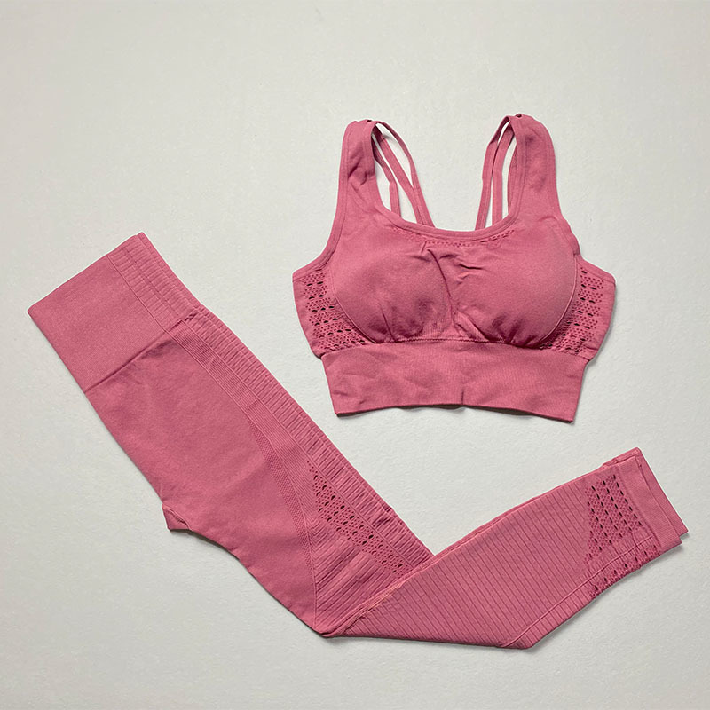 2 piece seamless gym set women seamless workout set gym fitness clothing yoga sports suits for women legging set outfit gym T200825