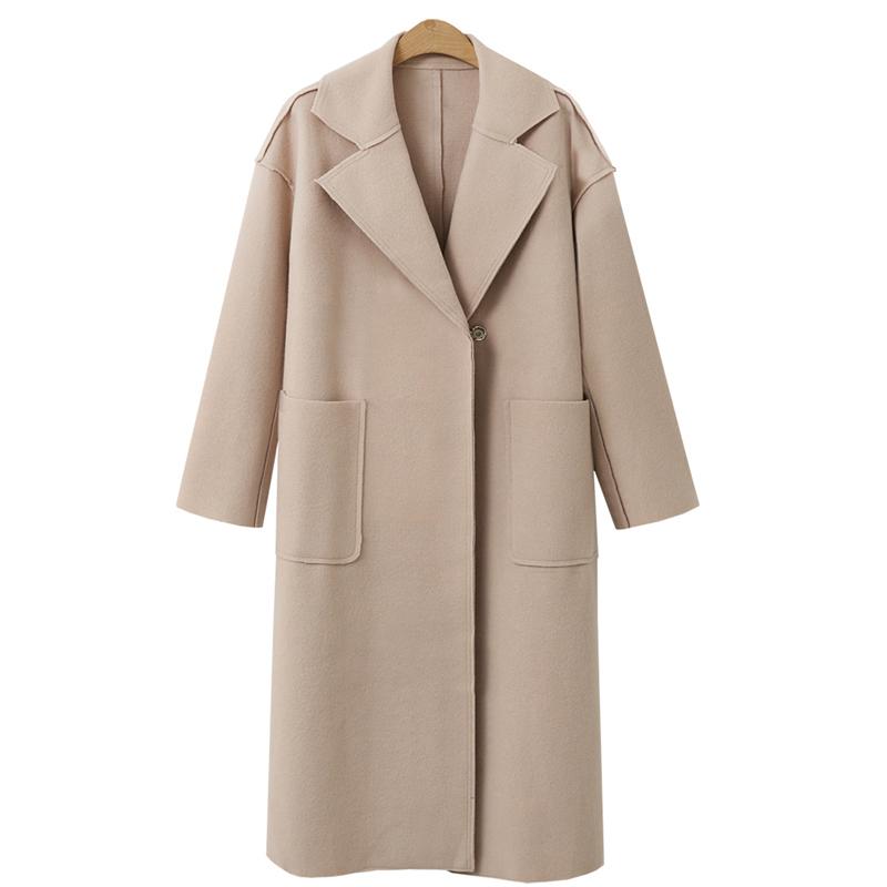 Fashion Autumn Winter Woman Classic Coat Turn-down Collar Button Pocket Business Long Outerwear Slim Khaki Black Jacket Female
Fashion Autumn Winter Woman Classic Coat Turn-down Collar Button Pocket Business Long Outerwear Slim Khaki Black Jacket Female