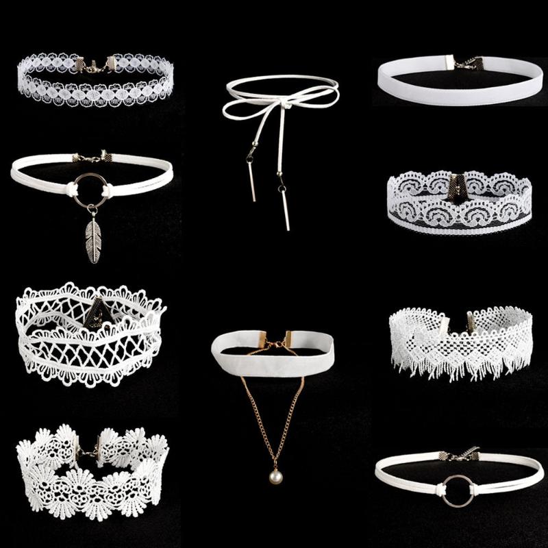 10Pieces Choker Necklace Set Stretch Velvet Classic Gothic Tattoo Lace Choker Women Girl Multi-layer Lace Children Necklace 5.23
10Pieces Choker Necklace Set Stretch Velvet Classic Gothic Tattoo Lace Choker Women Girl Multi-layer Lace Children Necklace 5.23