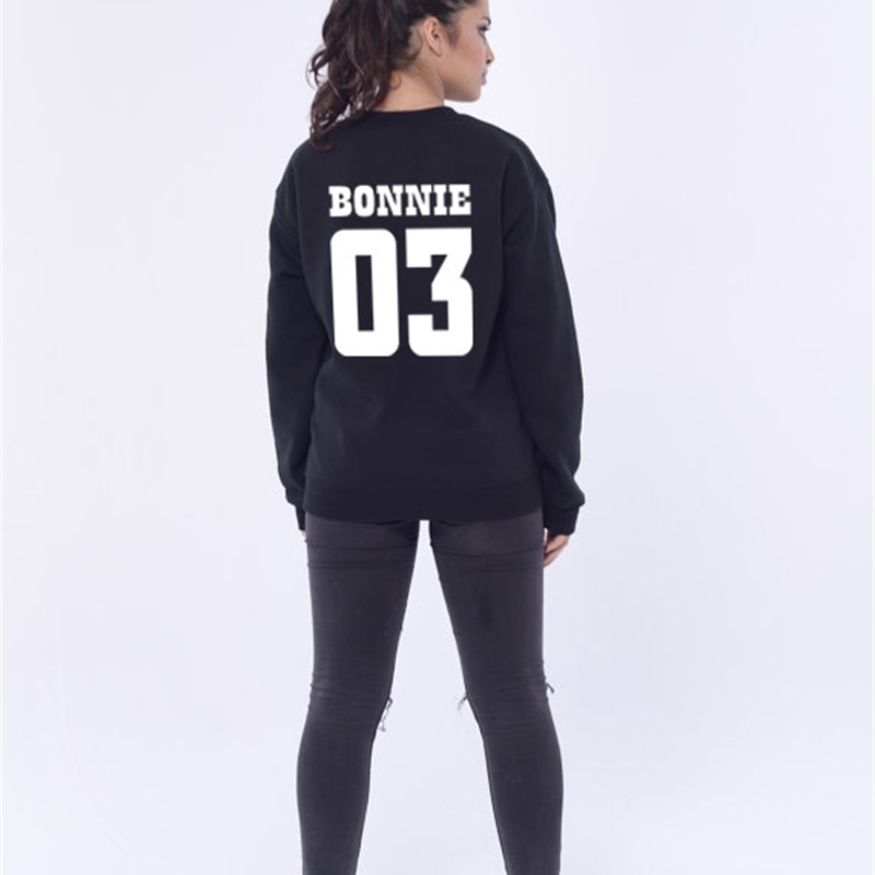 Bonnie Clyde 03 Matching Couples Sweatshirts Women Funny Cool Lover Sweats Fashion Clothes Female Male Unisex Tops Jumper 201008