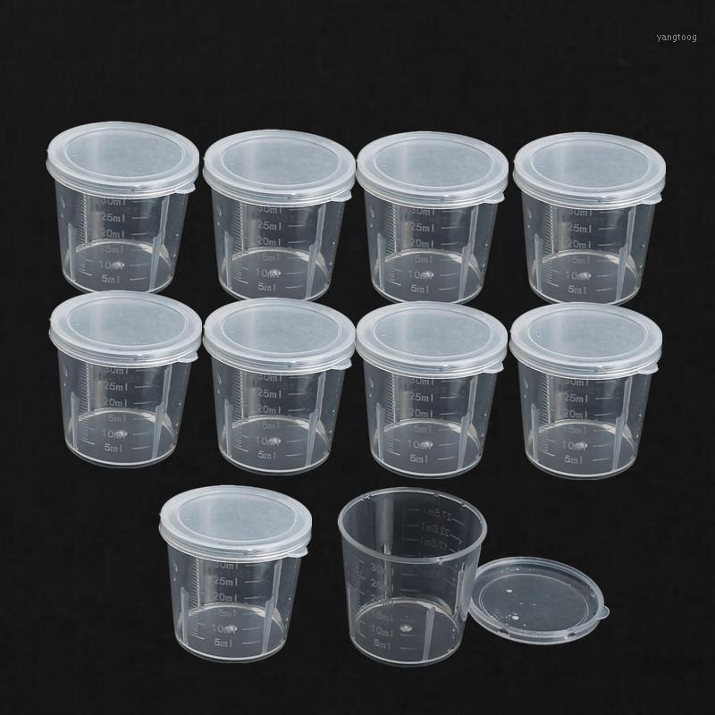 Wholesale-10Pcs/lot Plastic Graduated Laboratory Bottle Lab Test Measuring 30ml Container Cups with Cap Plastic Liquid Measuring Cups1, As pic
Wholesale-10Pcs/lot Plastic Graduated Laboratory Bottle Lab Test Measuring 30ml Container Cups with Cap Plastic Liquid Measuring Cups1, As pic