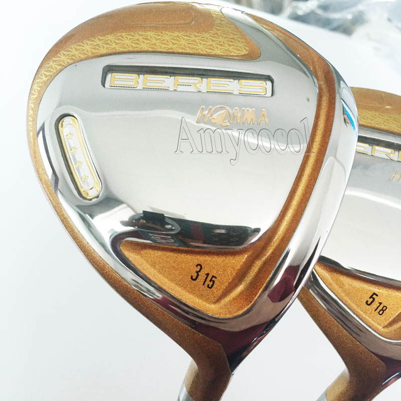 Golf Clubs HONMA S-07 Golf Fairway Wood 3/5 Loft Men Golf wood Graphite shaft and Wood head Cover Free Shipping