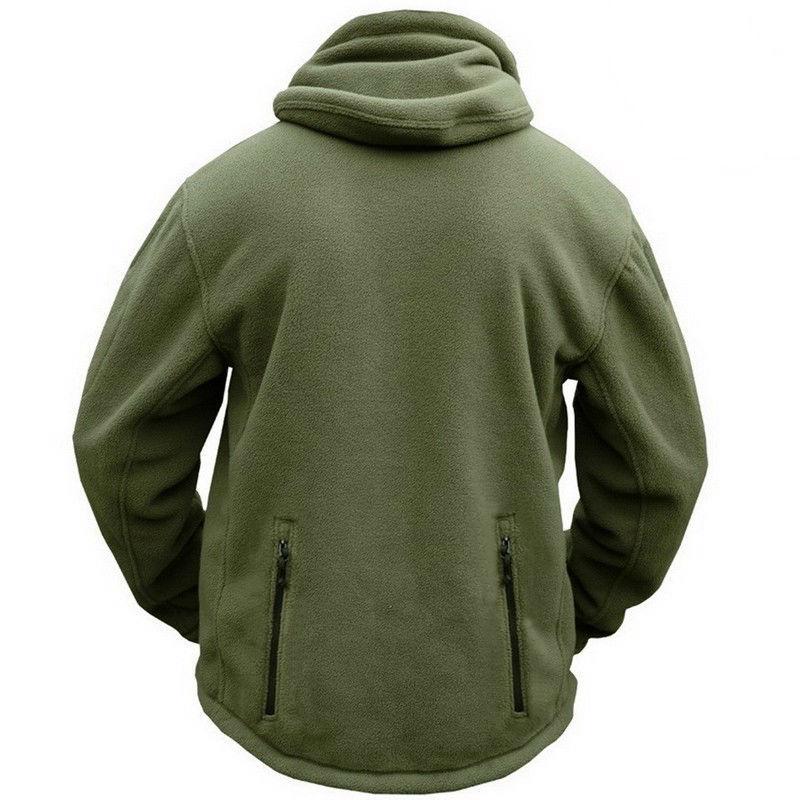 Men's Hoodies & Sweatshirts Mens Winter Jackets Fleece Zipper Hoodie Long Sleeve Hooded Sweatshirt Tactical Tracksuit Jacket Outerwear Coat