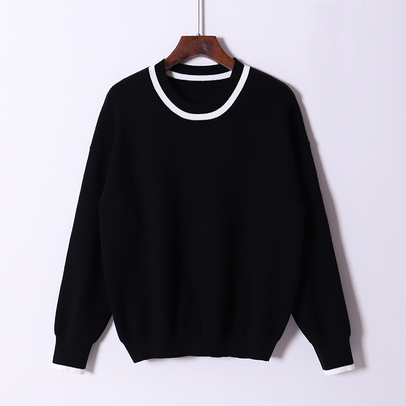 2021 New Casual Autumn Winter Thick Loose Pullovers Women Female Oversize O-neck Sweater Knit Jumpers Top C3g3, Black
2021 New Casual Autumn Winter Thick Loose Pullovers Women Female Oversize O-neck Sweater Knit Jumpers Top C3g3, Black
