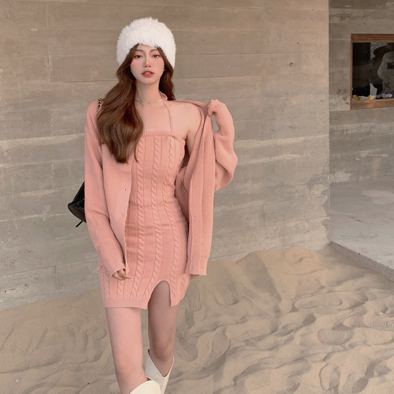 2021 New Sexy Female 2 Piece Mesh Sweet Cardigan Dress Together Spring Fall Fashion Two Pieces Nightgown Pink Suits Combining Clothes 9PCQ
2021 New Sexy Female 2 Piece Mesh Sweet Cardigan Dress Together Spring Fall Fashion Two Pieces Nightgown Pink Suits Combining Clothes 9PCQ