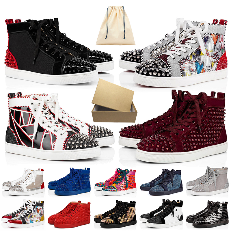 With Box Big size 13 red bottoms mens shoes women luxurys designers casual shoes Loafers spikes platform sneakers red bottom flat trainers, A19
With Box Big size 13 red bottoms mens shoes women luxurys designers casual shoes Loafers spikes platform sneakers red bottom flat trainers, A19