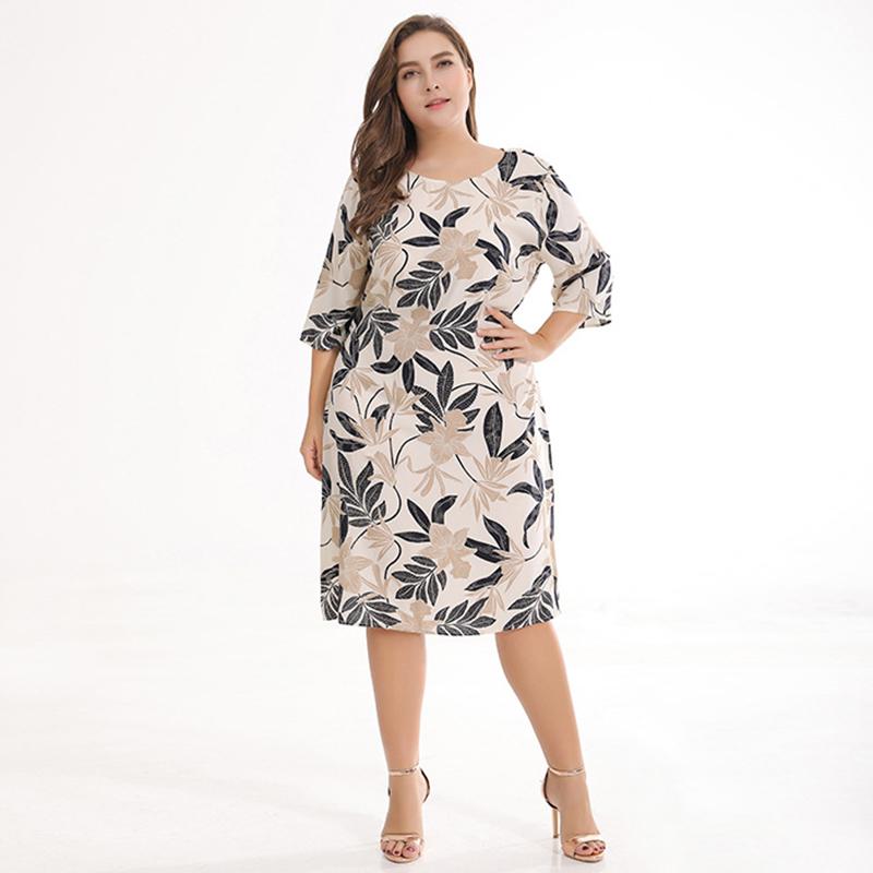 WHZHM Summer Floral Printed Dress Women Round Neck Beach Vestido Plus Size 3XL Three Quarter Spring A-Line Party Flower Dress, Khaki
WHZHM Summer Floral Printed Dress Women Round Neck Beach Vestido Plus Size 3XL Three Quarter Spring A-Line Party Flower Dress, Khaki