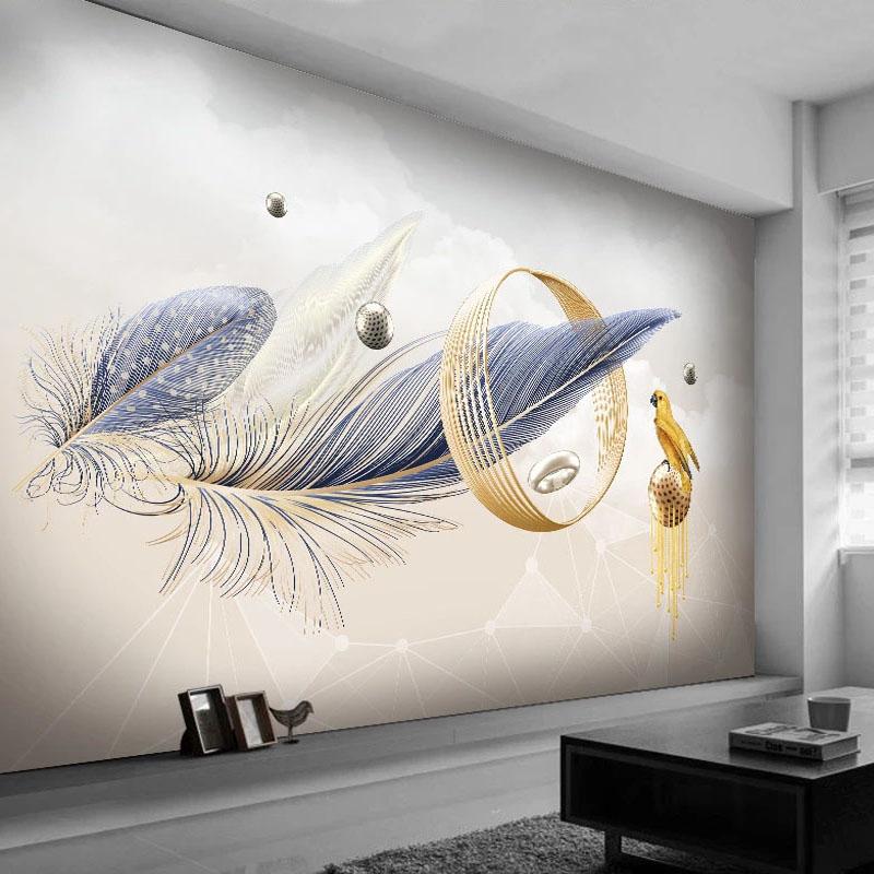Custom Wallpaper 3D Stereoscopic Photo Mural Modern Fashion Abstract Feather Geometric Pattern Background Wall Paper Waterproof, As pic
Custom Wallpaper 3D Stereoscopic Photo Mural Modern Fashion Abstract Feather Geometric Pattern Background Wall Paper Waterproof, As pic