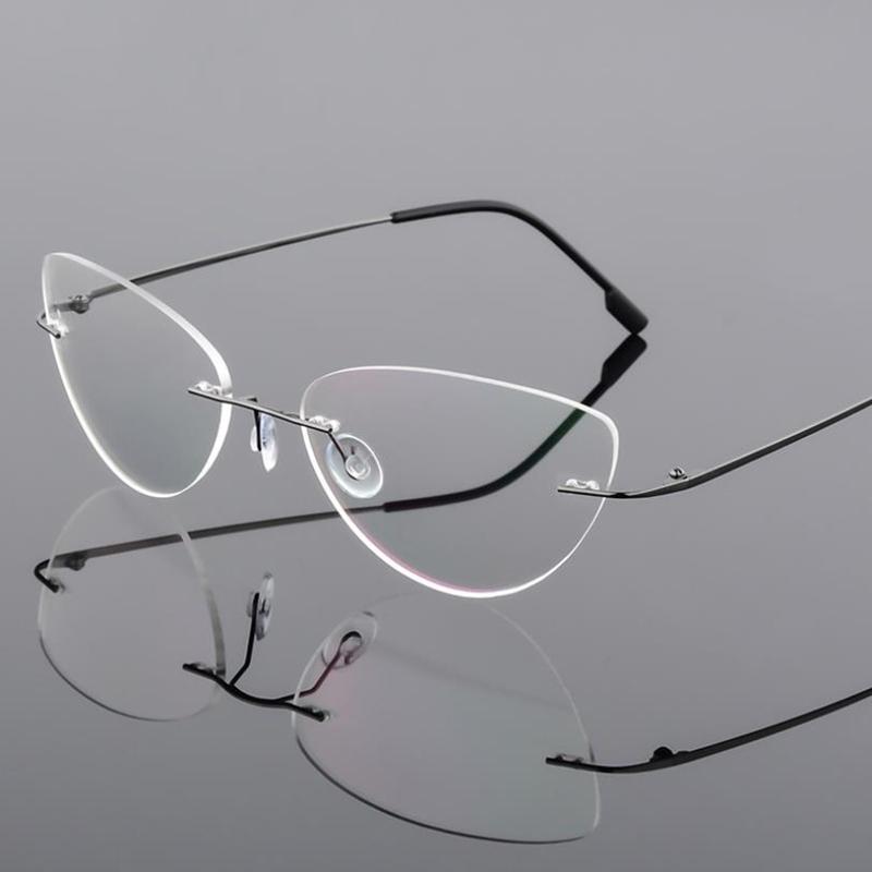 Fashion Sunglasses Frames Retro Cat Eye Titanium Glasses Men Transparent Rimless Optical Clea Eyeglasses Women Computer Frameless Fake Spect
Fashion Sunglasses Frames Retro Cat Eye Titanium Glasses Men Transparent Rimless Optical Clea Eyeglasses Women Computer Frameless Fake Spect