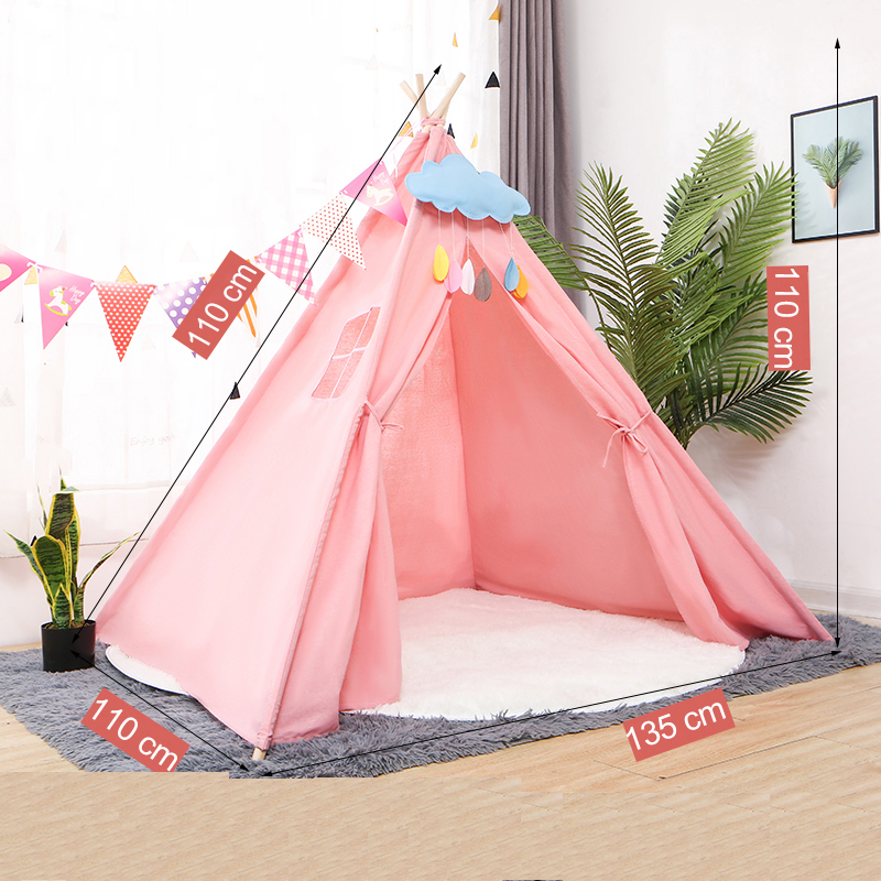 1.35m Large Teepee Tent Cotton Canvas Tipi House Kids Outdoor Play House Wigwam Game House India Triangle Tent Room Decor 1020
1.35m Large Teepee Tent Cotton Canvas Tipi House Kids Outdoor Play House Wigwam Game House India Triangle Tent Room Decor 1020