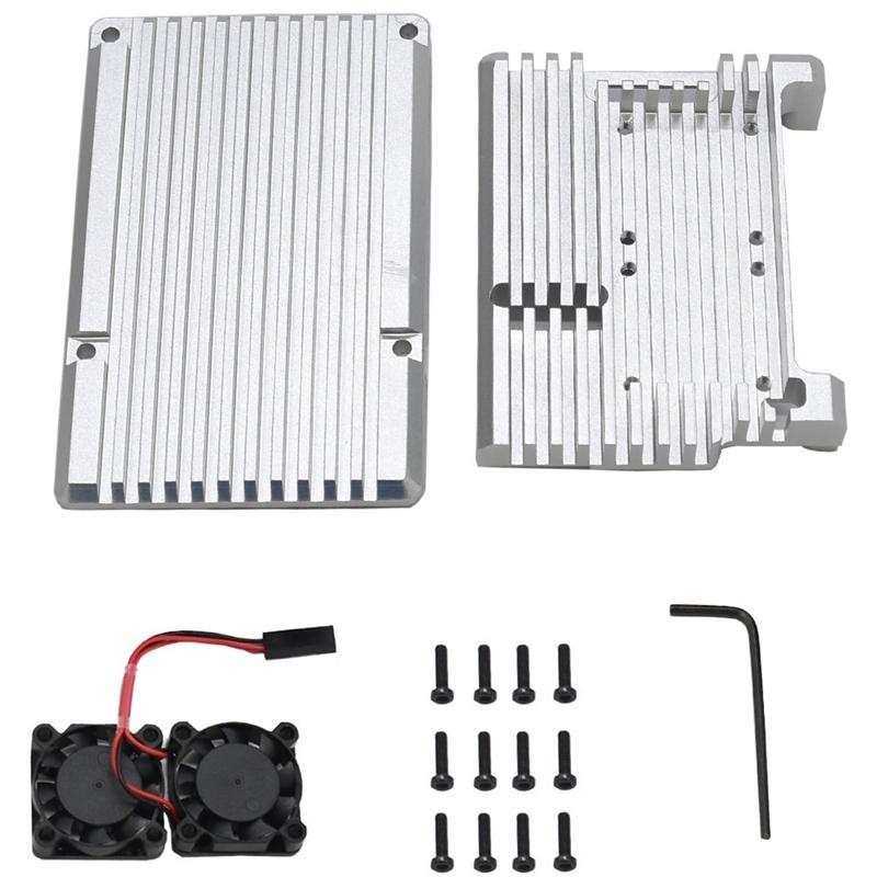 HOT-for Raspberry Pi 4 4B Aluminum Case Enclosure CNC Cover with Heatsink Cooling Dual Fan for Raspberry Pi 4 Model B
HOT-for Raspberry Pi 4 4B Aluminum Case Enclosure CNC Cover with Heatsink Cooling Dual Fan for Raspberry Pi 4 Model B