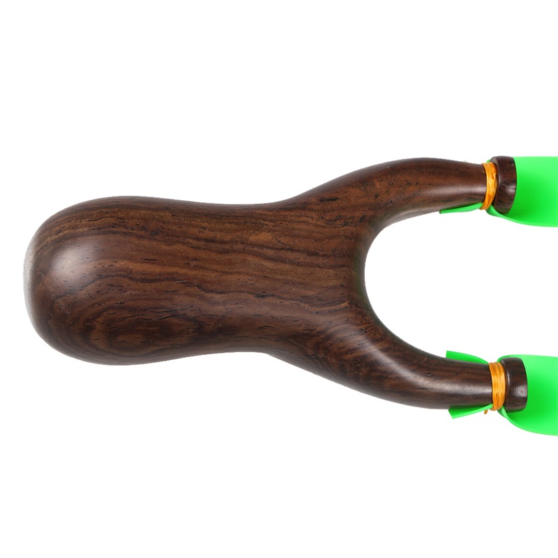 Ebony and one pair of green rubber band Wood Handle with Rubber Band Outdoor Shooting
Ebony and one pair of green rubber band Wood Handle with Rubber Band Outdoor Shooting