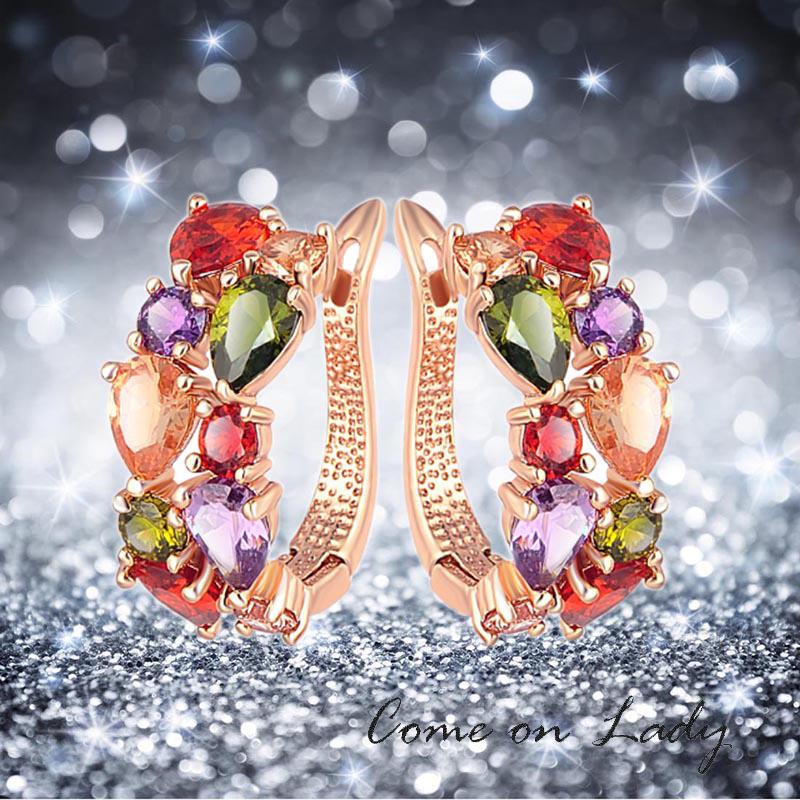 Hoop & Huggie 4 Colors Top Quality Multicolor Cubic Zirconia Flower Earrings For Women Bijoux Brinco De Argola Er080
Hoop & Huggie 4 Colors Top Quality Multicolor Cubic Zirconia Flower Earrings For Women Bijoux Brinco De Argola Er080