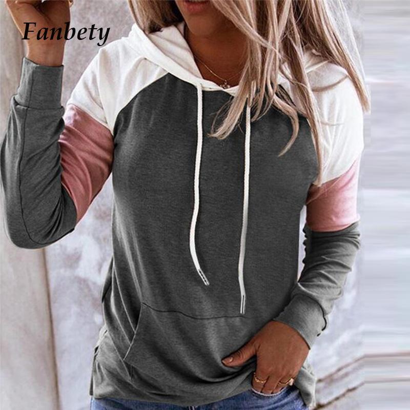 Women' Hoodies & Sweatshirts Women Casual Loose Patchwork Hooded 2021 Autumn Elegant Long Sleeve Pullovers Tops Ladies Fashion Streetwear, Black
Women' Hoodies & Sweatshirts Women Casual Loose Patchwork Hooded 2021 Autumn Elegant Long Sleeve Pullovers Tops Ladies Fashion Streetwear, Black
