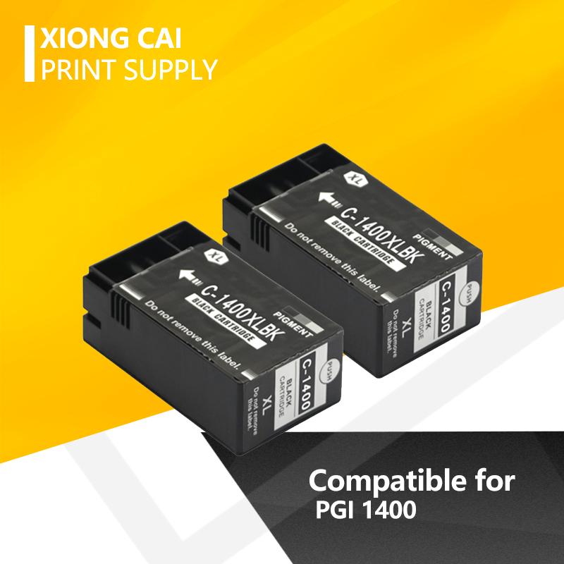 2pcs Black XiongCai Compatible Ink Cartridges For Canon PGI 1400 MAXIFY MB2040 MB2340 MB2140 MB2740 printer PGI-1400 PGI1400 XL
2pcs Black XiongCai Compatible Ink Cartridges For Canon PGI 1400 MAXIFY MB2040 MB2340 MB2140 MB2740 printer PGI-1400 PGI1400 XL