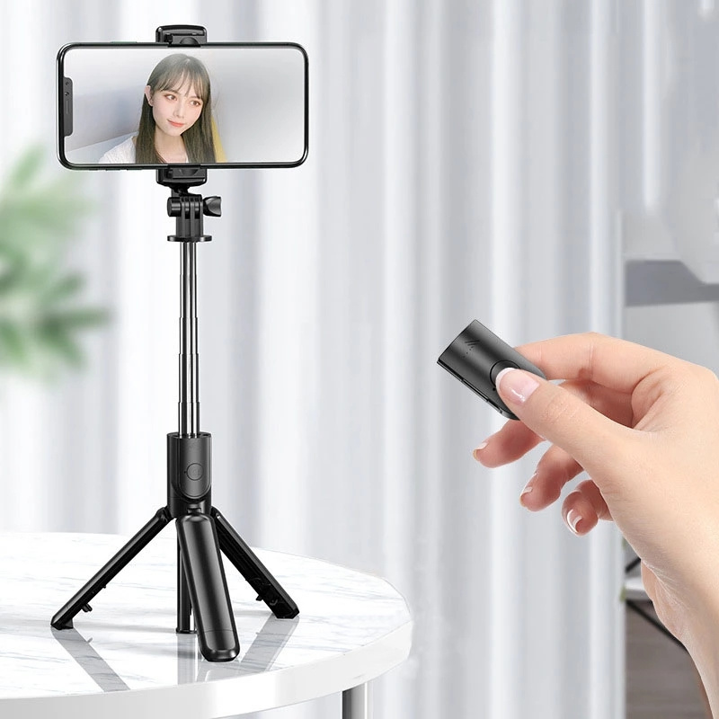 Selfie Monopods FGCLSY Bluetooth Selfie Stick Mobile Phone Holder Retractable Portable Multifunctional Mini Tripod With Wireless Remote Shutter