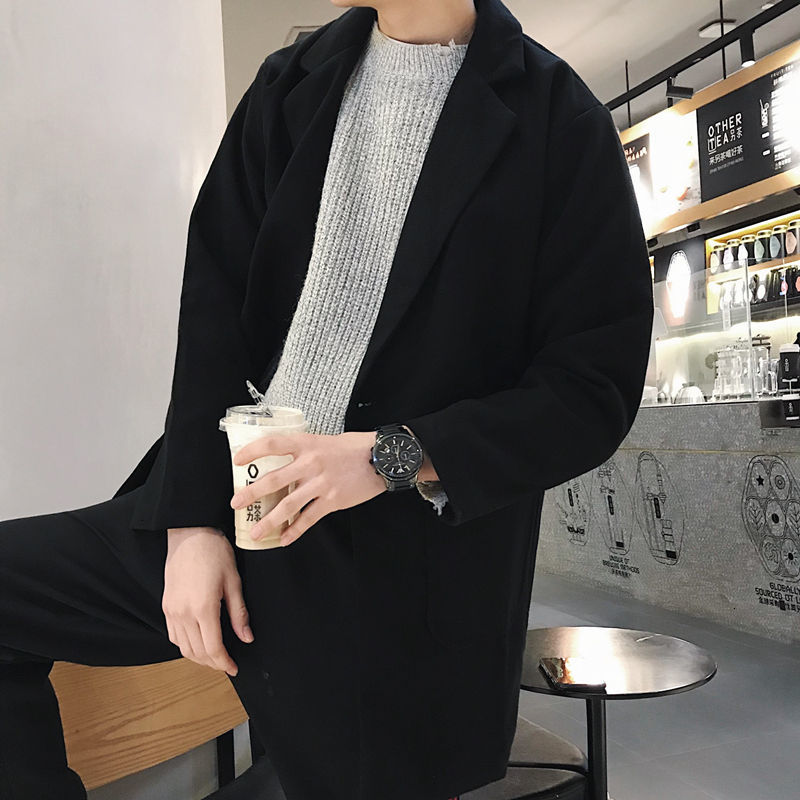 New Casaco 2021 Outono Inverno Novo Fino Slida Engrossado Longo Solto Lazer Personalidade Juventude Masculino Wear EY7Y, Black
New Casaco 2021 Outono Inverno Novo Fino Slida Engrossado Longo Solto Lazer Personalidade Juventude Masculino Wear EY7Y, Black