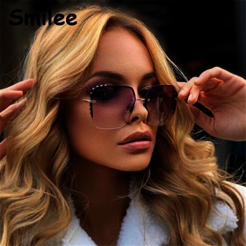 High Quality Rhinestone Corner Square Sunglasses Fashion Luxury Rimless Eyewear UV400 Large Brown Shades Female Glasses oculos
High Quality Rhinestone Corner Square Sunglasses Fashion Luxury Rimless Eyewear UV400 Large Brown Shades Female Glasses oculos