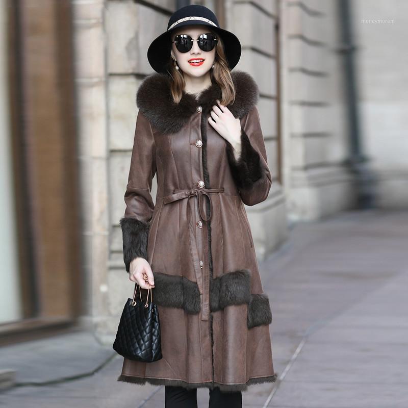 Fur Collar Natural Women's Real Fur Coat Autumn Winter Jacket Women Clothes 2019 Korean Vintage Double-faced Tops ZT40601, Dark brown
Fur Collar Natural Women's Real Fur Coat Autumn Winter Jacket Women Clothes 2019 Korean Vintage Double-faced Tops ZT40601, Dark brown