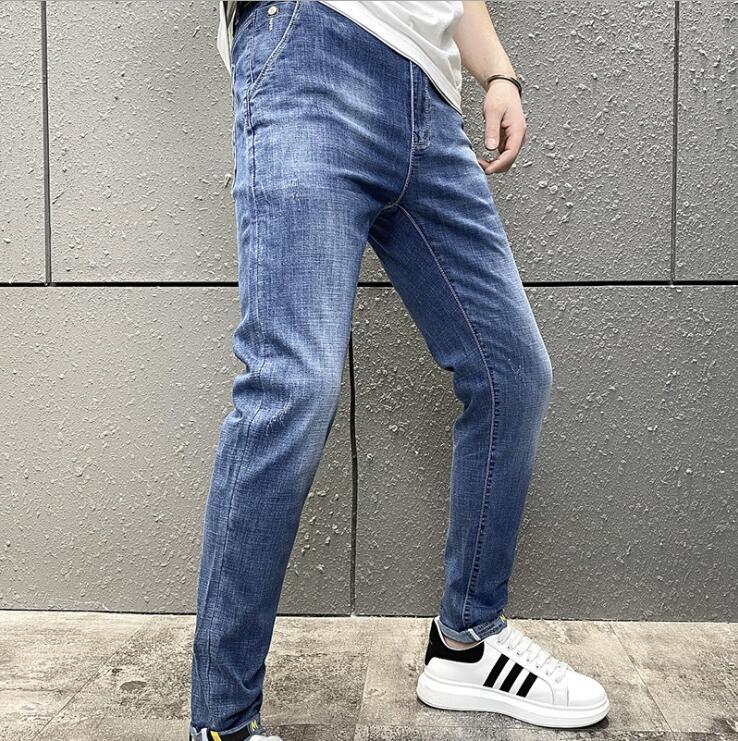 2020 New Autumn Casual Mens Jeans Smart Casual Jeans Regular Fit Straight Leg Elasticity Stretch Long Trousers, Blue
2020 New Autumn Casual Mens Jeans Smart Casual Jeans Regular Fit Straight Leg Elasticity Stretch Long Trousers, Blue