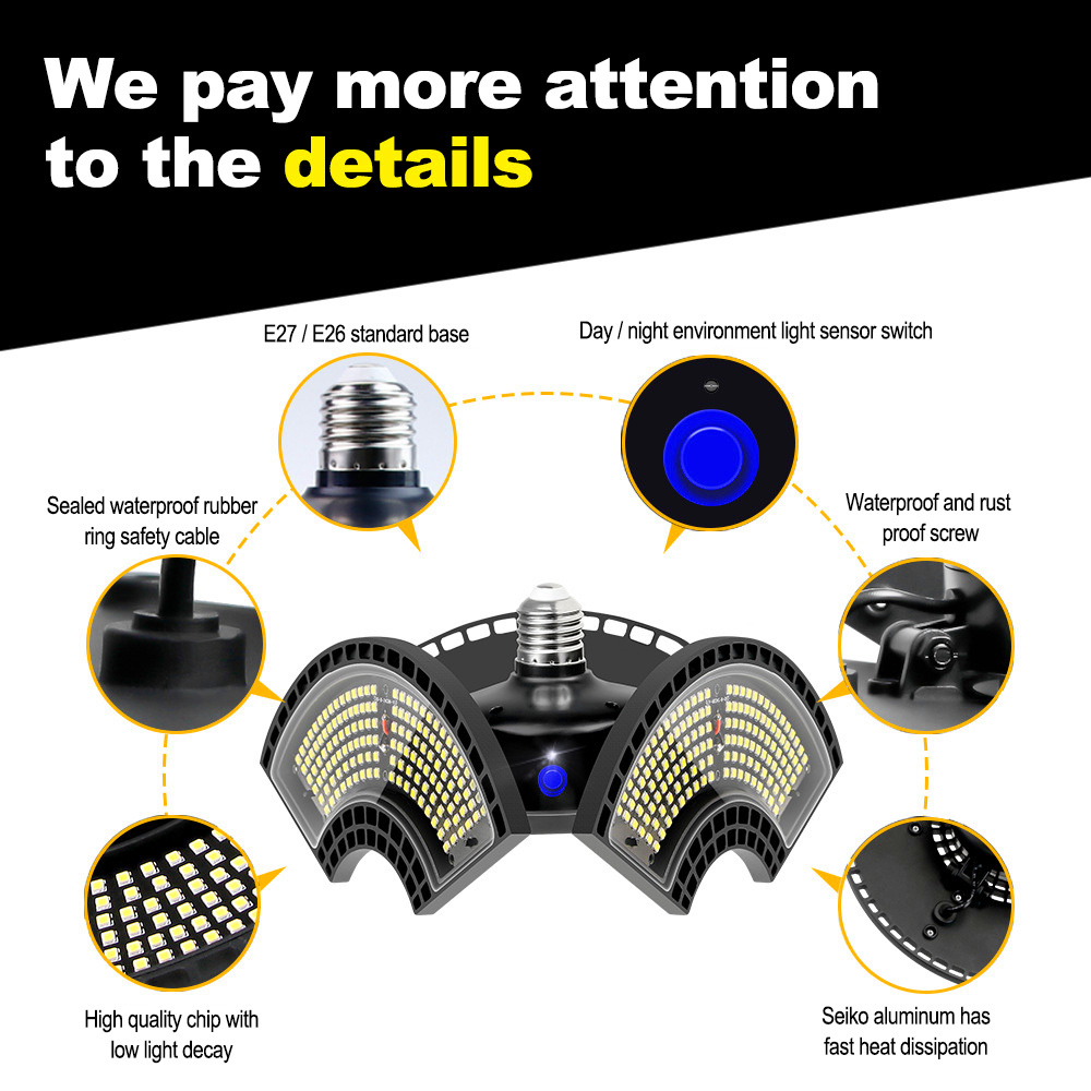 Discount E27 LED Deformable Folding Garage Lamp Super Bright Industrial Lighting 60W 80W 100W UFO High Bay Industrial Lamp for Warehouse
Discount E27 LED Deformable Folding Garage Lamp Super Bright Industrial Lighting 60W 80W 100W UFO High Bay Industrial Lamp for Warehouse