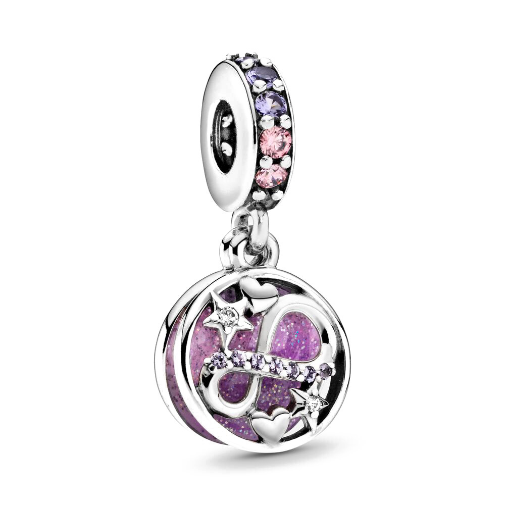 Authentic Original 925 Sterling Silver Glittering Infinity Hearts & Stars Pendant Bead Fit Pandora Charm Bracelets Women Jewelry, Blue;slivery
Authentic Original 925 Sterling Silver Glittering Infinity Hearts & Stars Pendant Bead Fit Pandora Charm Bracelets Women Jewelry, Blue;slivery
