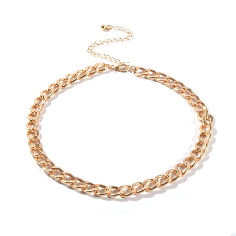 Chokers Fashion Classic Golden Choker Necklace Ladies Collar Sweater Metal Chain Party Jewelry Gift Snake Chains
Chokers Fashion Classic Golden Choker Necklace Ladies Collar Sweater Metal Chain Party Jewelry Gift Snake Chains