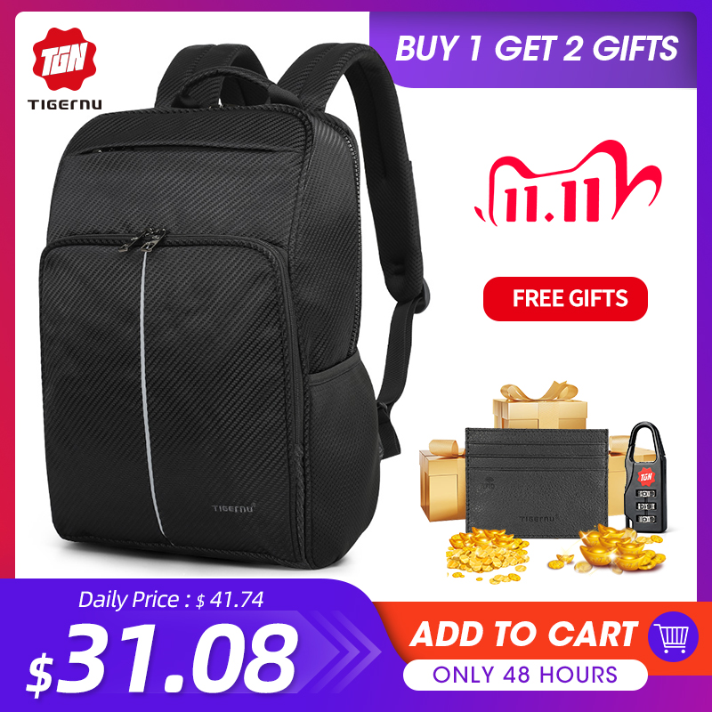 hbp tigernu new classic backpack men quality 15 6 inch anti theft laptop backpack fashion with 4 0 usb charging, Black
hbp tigernu new classic backpack men quality 15 6 inch anti theft laptop backpack fashion with 4 0 usb charging, Black