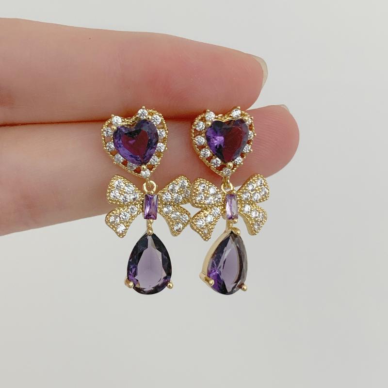 Dangle & Chandelier 2022 Romantic Crystal Stone Heart Love Drop Pendientes For Women Rhinestone Bowknot Long Earings Party Jewelry, Silver
Dangle & Chandelier 2022 Romantic Crystal Stone Heart Love Drop Pendientes For Women Rhinestone Bowknot Long Earings Party Jewelry, Silver