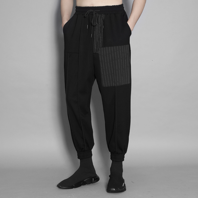 2021 New Male Spring Summer Wear Original Personality Stripe Color Splice Loose Halon Casual Corset Pants 4Q3N, Black
2021 New Male Spring Summer Wear Original Personality Stripe Color Splice Loose Halon Casual Corset Pants 4Q3N, Black