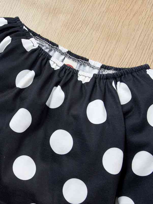 Baby Dot Bardot Top & Flare Jeans SHE