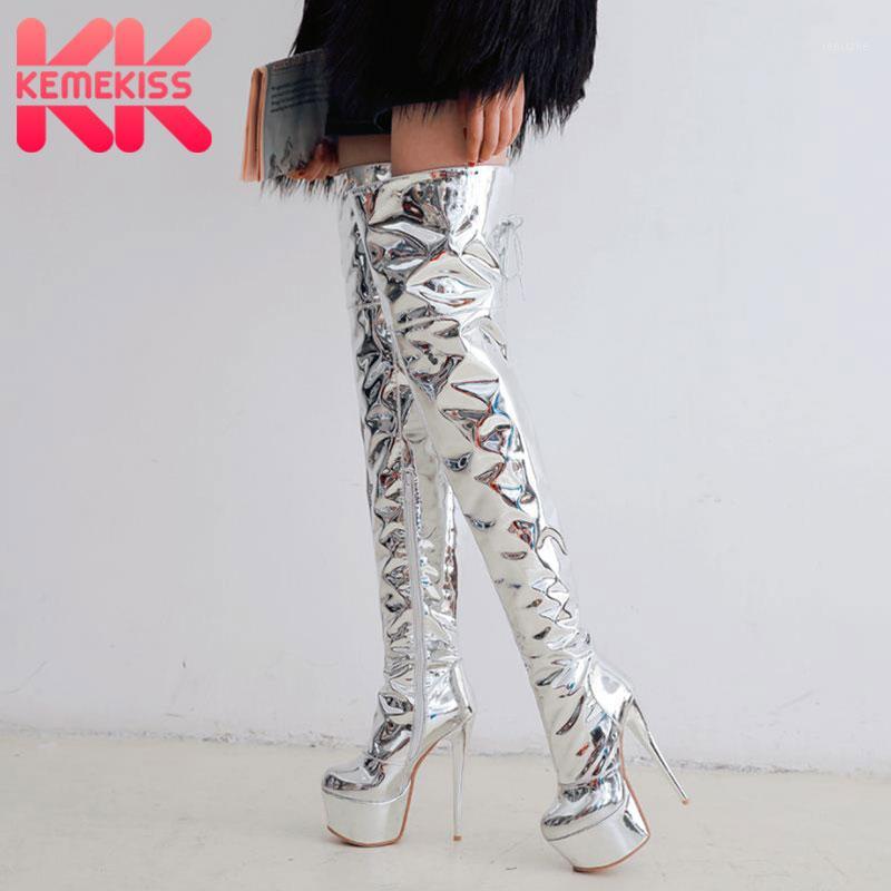 KemeKiss Plus Size 33-48 Brand Design Platform Women Shoes Sexy Super High Heel Winter Warm Plush Over The Knee Boots Woman1, Silver plush
KemeKiss Plus Size 33-48 Brand Design Platform Women Shoes Sexy Super High Heel Winter Warm Plush Over The Knee Boots Woman1, Silver plush