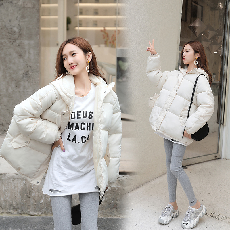Fitaylor Winter Cotton Padded Jacket Women Parkas Thicken Outerwear Casual Bread Hooded Coat Female Basic Outwear 201019
