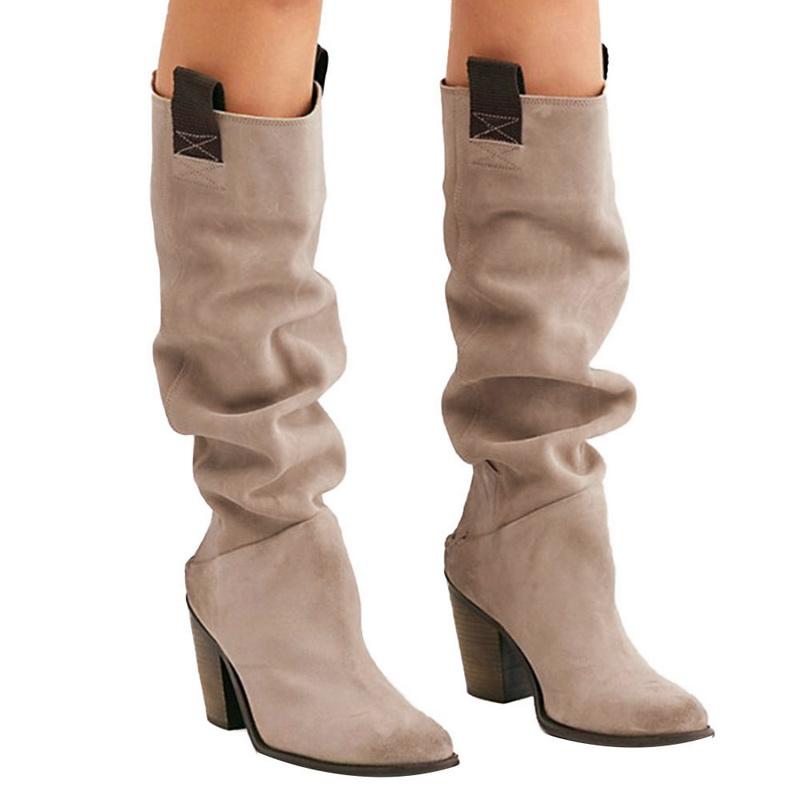 Women Faux Suede Over The Knee High Slouchy Boots Pointy Toe Chunky Heel Slouch Long Boots Ladies Winter Heeled Shoes, Color 1
Women Faux Suede Over The Knee High Slouchy Boots Pointy Toe Chunky Heel Slouch Long Boots Ladies Winter Heeled Shoes, Color 1