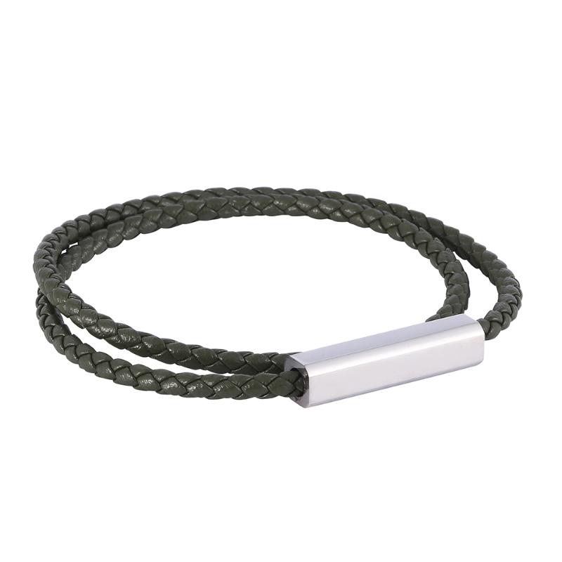 Trendy Green Leather Bracelets Men Magnetic Clasp Multilayer Braided Rope Bracelets for Male Female Jewelry BB0616
Trendy Green Leather Bracelets Men Magnetic Clasp Multilayer Braided Rope Bracelets for Male Female Jewelry BB0616