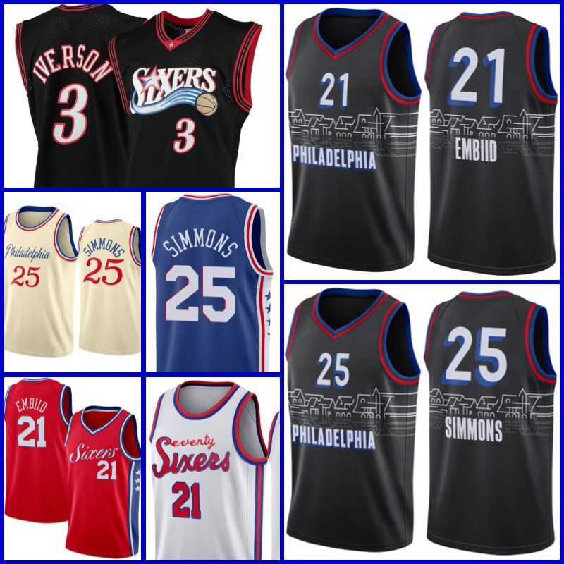 Philadelphia 76ers Jersey Ben 25 Simmons Basketball Joel 21 Embiid Allen 3 Iverson Julius 6 Erving Al 42 Horford Men Youth 2021 Men, 2021 new jersey
Philadelphia 76ers Jersey Ben 25 Simmons Basketball Joel 21 Embiid Allen 3 Iverson Julius 6 Erving Al 42 Horford Men Youth 2021 Men, 2021 new jersey