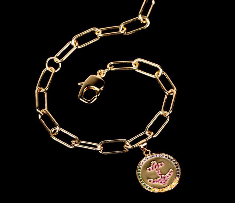 ins hip-hop style thick chain bracelet color rhinestone anchor medal coin pendant bracelet women jewelry
ins hip-hop style thick chain bracelet color rhinestone anchor medal coin pendant bracelet women jewelry