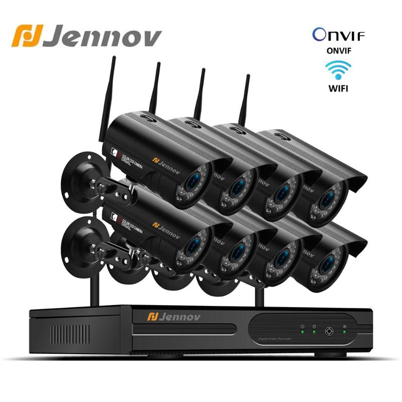 Jennov 1080P Home Security Camera System NVR Wifi Wireless 8Ch 2MP Camera Video Surveillance CCTV kit IP66 Outdoor P2P
Jennov 1080P Home Security Camera System NVR Wifi Wireless 8Ch 2MP Camera Video Surveillance CCTV kit IP66 Outdoor P2P