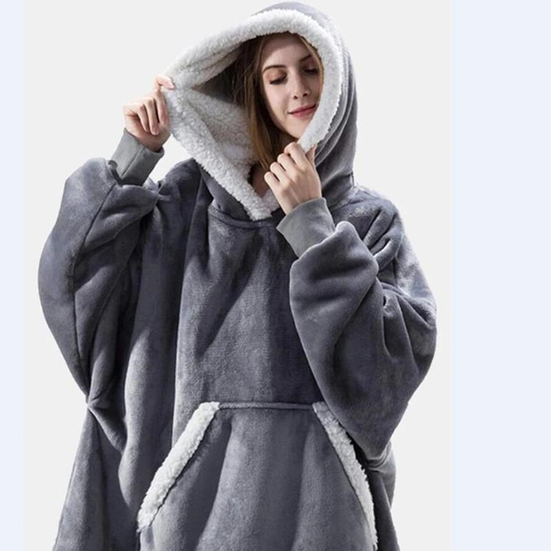 Thick Warm Women Oversized Pajamas Flannel Man Sleep Tops Blanket Comfortable Soft Robe Homewear Hoodies Plus Size Robe Couple, Black
Thick Warm Women Oversized Pajamas Flannel Man Sleep Tops Blanket Comfortable Soft Robe Homewear Hoodies Plus Size Robe Couple, Black