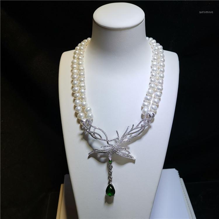 Natural Pearl Double Strand Necklace Luxury Accessories Collar Chain European American Fashion necklace Authentic Pearls1
Natural Pearl Double Strand Necklace Luxury Accessories Collar Chain European American Fashion necklace Authentic Pearls1