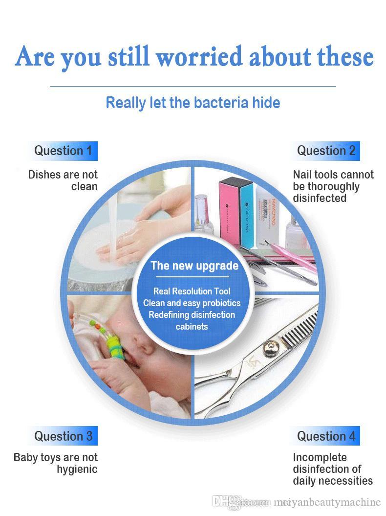 Mini High Temperature Nail Treatments Sterilizer Box Nail Art Salon Manicure Tool Dry Tweezers Scissors Beauty Disinfection Cabinet